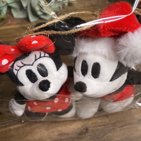 Pottery Barn Kids Disney Mickey Mouse & Minnie Mouse Plush Ornaments- Set of Two - Picture 8 of 10